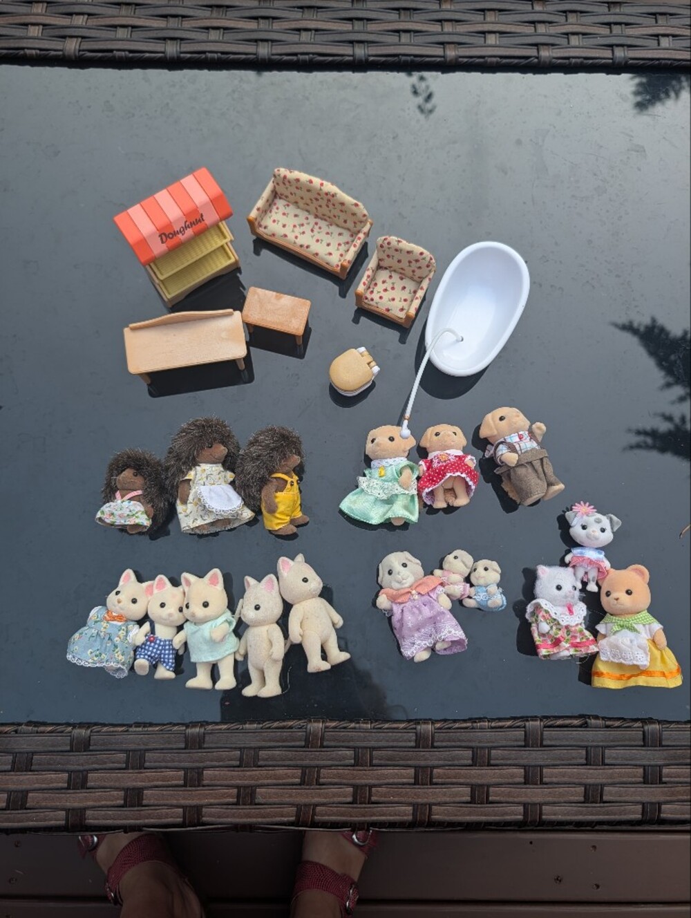 Lot Of Calico Critters Furniture And Animals